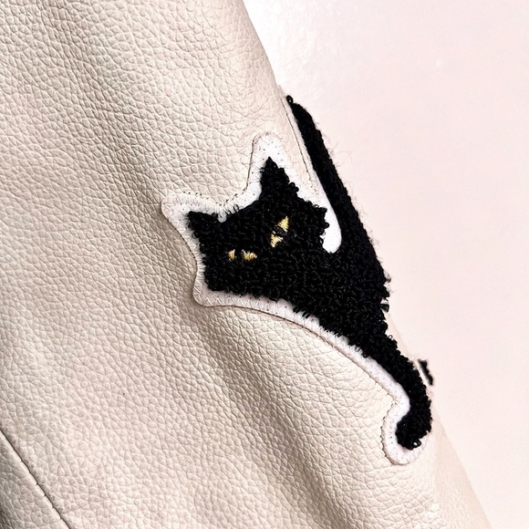 STADIUM by Stadium Good Number #8 Lucky 100% Leather Jacket MSRP$525 - Picture 5 of 16